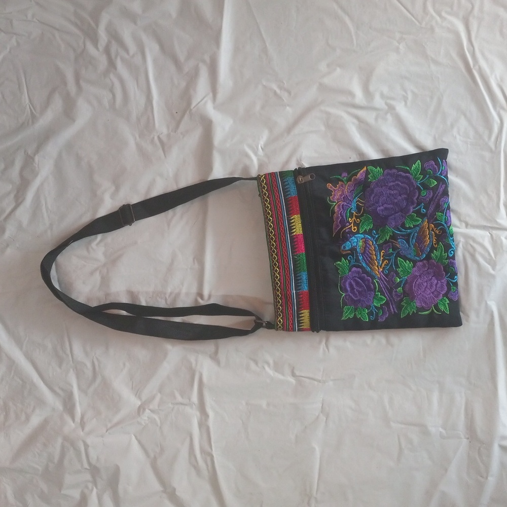 Vintage Hobo Crossbody Bag 9.8"×9.0"